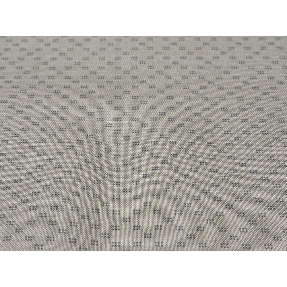 1/2 yard Light Brown Polka Dot Cotton Fabric with Small Repeating Diamond Patter